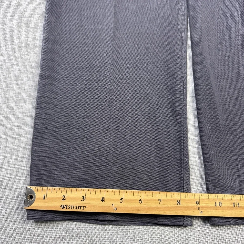 Pilcro Pants Womens‎ 27 Gray Chino Cotton Spandex Twill Wide-Leg Pockets Stretch